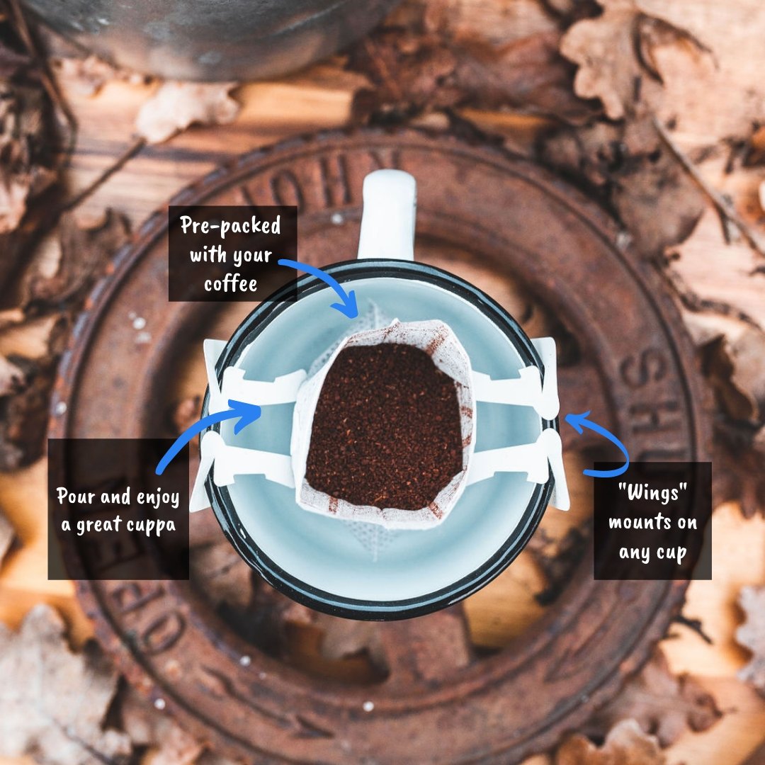 Why Drip Coffee Bags? - Grounded Drops