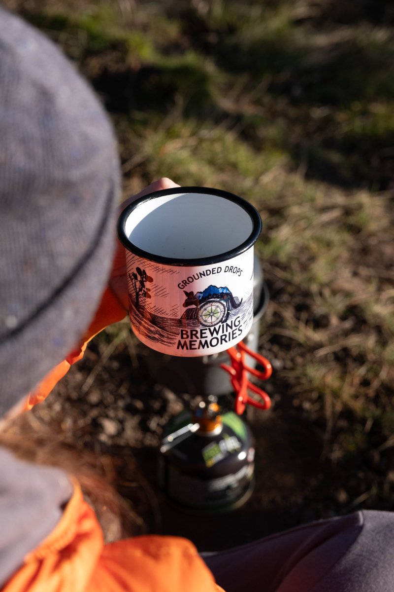 Australian Outback - 500mL Camping Enamel Mug - Design 1 - #Groundeddrops#