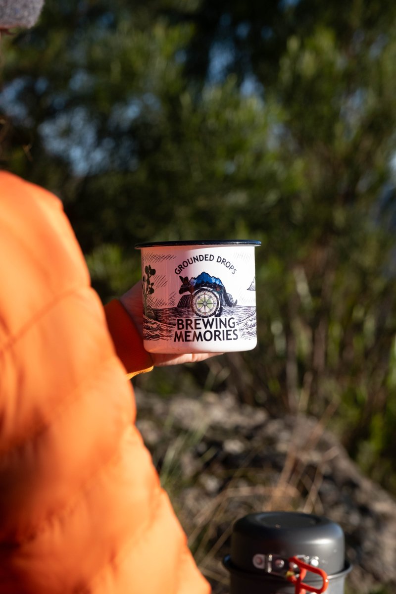 Australian Outback - 500mL Camping Enamel Mug - Design 1 - #Groundeddrops#