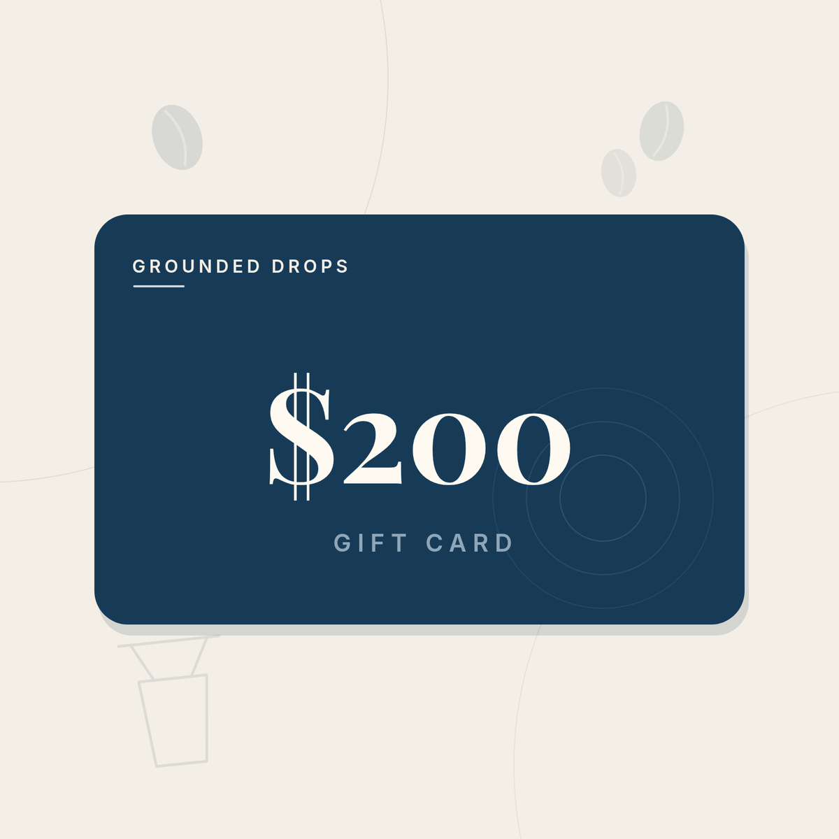 Grounded Drops $200 gift card