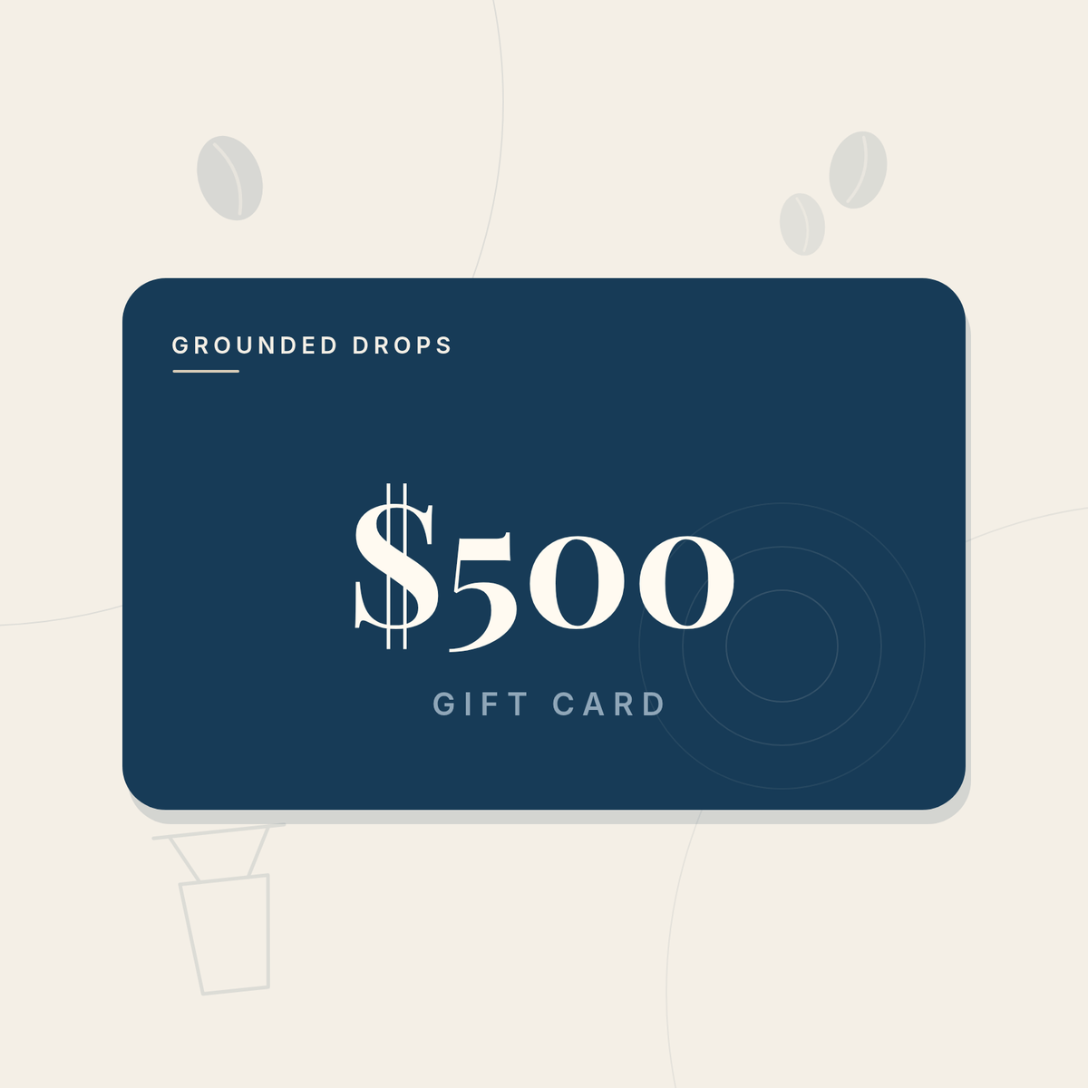 Grounded Drops $500 gift card